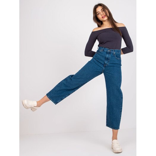 Spodnie jeans-RO-SP-2503.64-ciemny niebieski