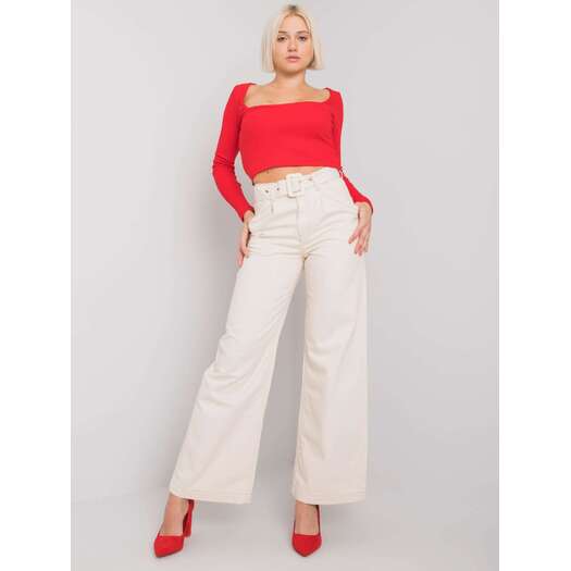 Spodnie jeans-RO-SP-PNT-03.81P-jasny beżowy