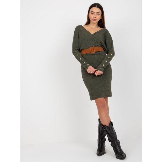 Sukienka-TW-SK-BE-BQ183.19-khaki