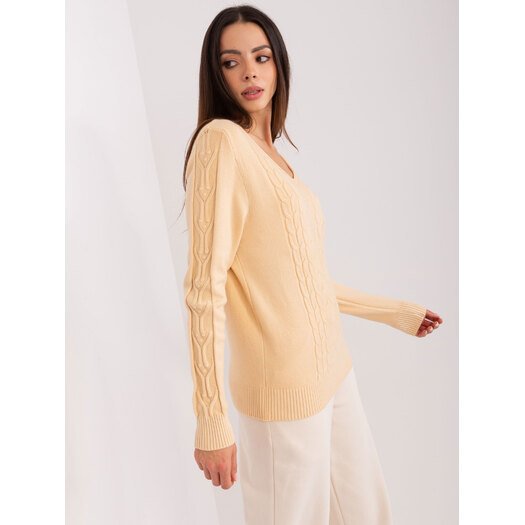 Sweter-AT-SW-2329.98P-beżowy