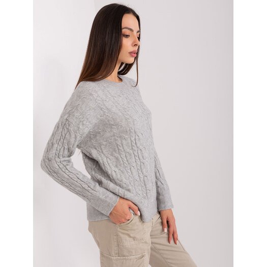 Sweter-AT-SW-2335-1.68P-szary