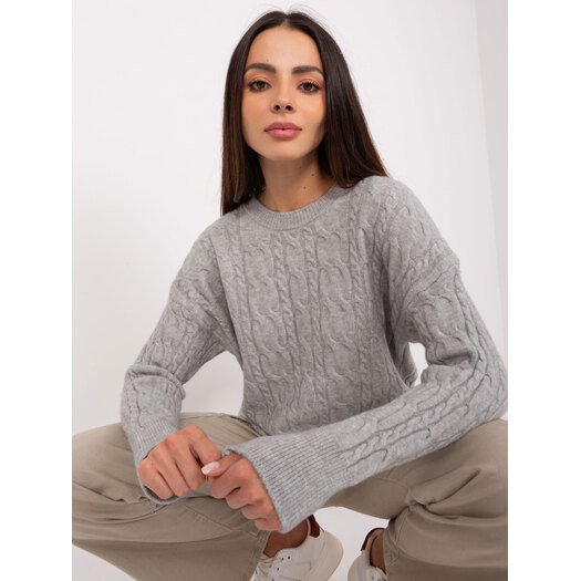 Sweter-AT-SW-2335-1.68P-szary