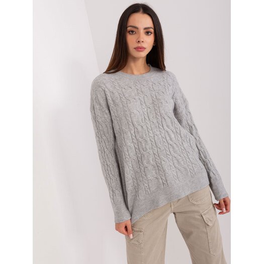 Sweter-AT-SW-2335-1.68P-szary