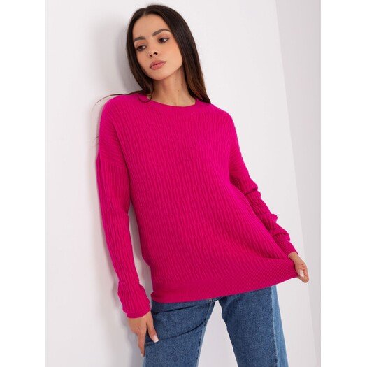 Sweter-AT-SW-2338.14P-fuksjowy