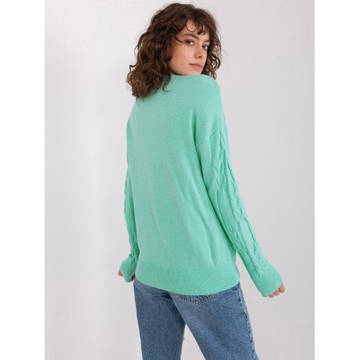 Sweter-AT-SW-2340.10-mietowy