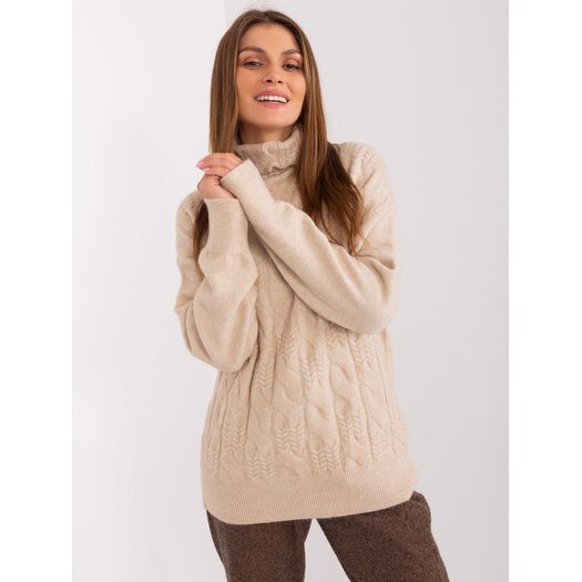 Sweter-AT-SW-23401.97P-beżowy