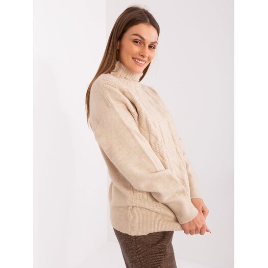 Sweter-AT-SW-23401.97P-beżowy