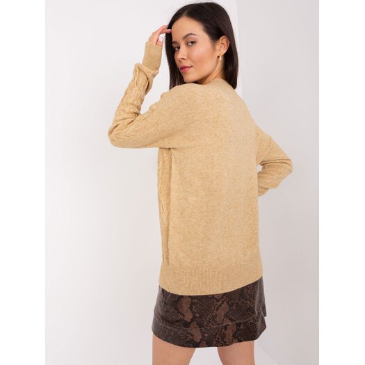 Sweter-AT-SW-2340.22-camelowy