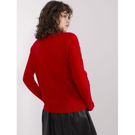 Sweter-AT-SW-2340.22-czerwony