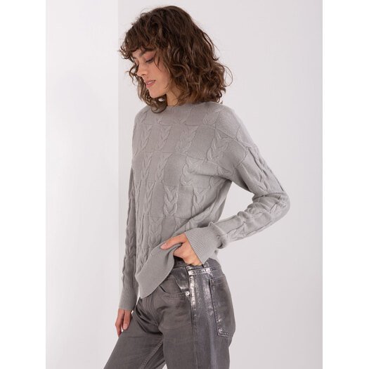 Sweter-AT-SW-2340.80-szary