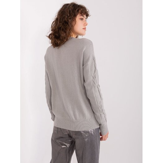 Sweter-AT-SW-2340.80-szary