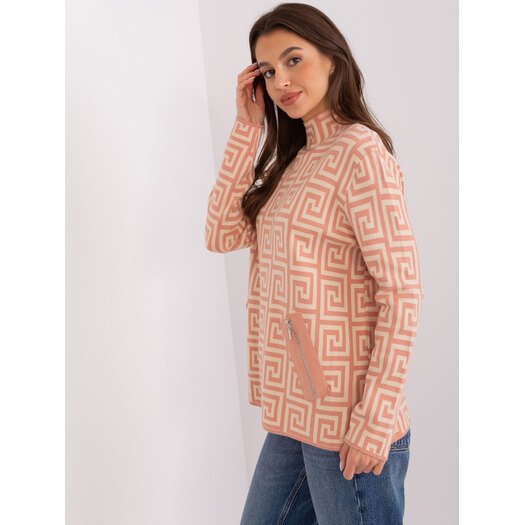 Sweter-AT-SW-2341.00P-brzoskwiniowy