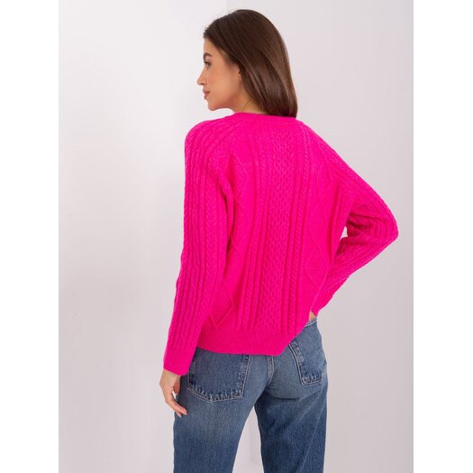 Sweter-AT-SW-2346-2.99P-fuksjowy