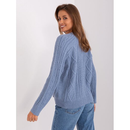 Sweter-AT-SW-2346-2.99P-szaro-niebieski