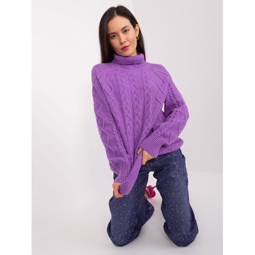 Sweter-AT-SW-2355-2.19P-fioletowy