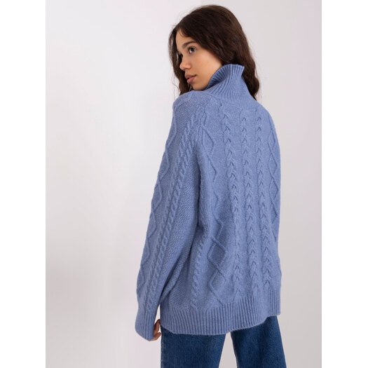 Sweter-AT-SW-2355-2.30X-ciemny niebieski