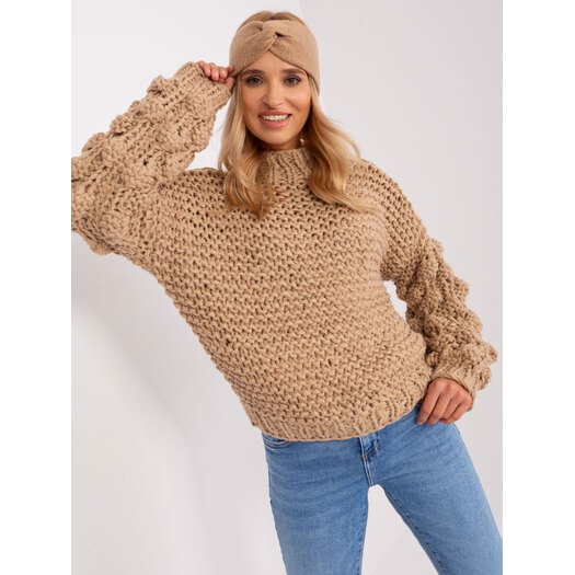 Sweter-AT-SW-2382.97P-beżowy