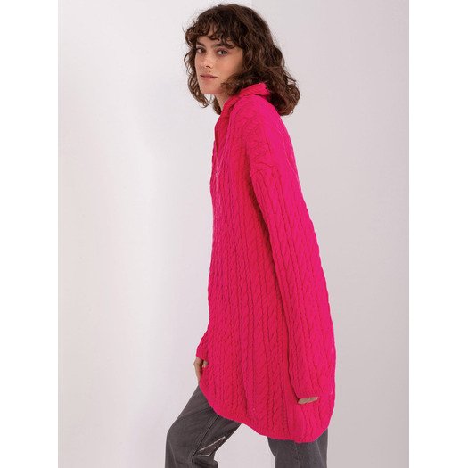 Sweter-BA-SW-0282.13P-fluo różowy