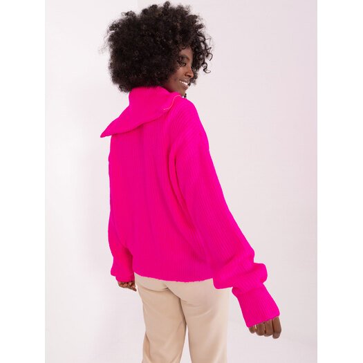 Sweter-BA-SW-0374.07P-fluo różowy