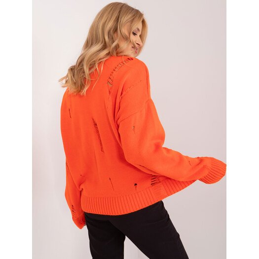 Sweter-BA-SW-0648.27-pomarańczowy