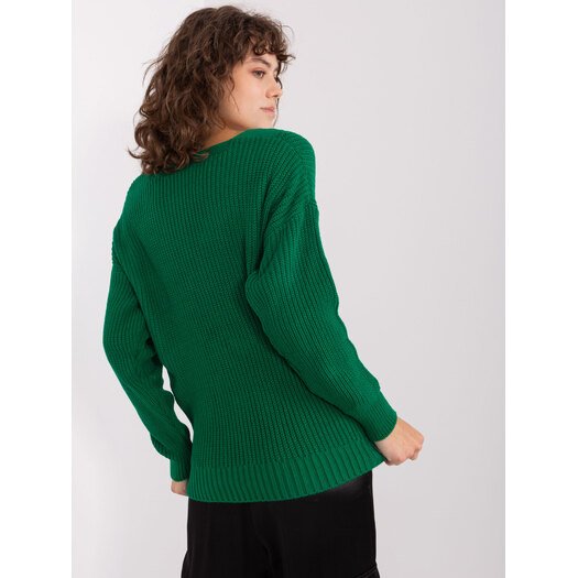 Sweter-BA-SW-8028.36P-ciemny zielony