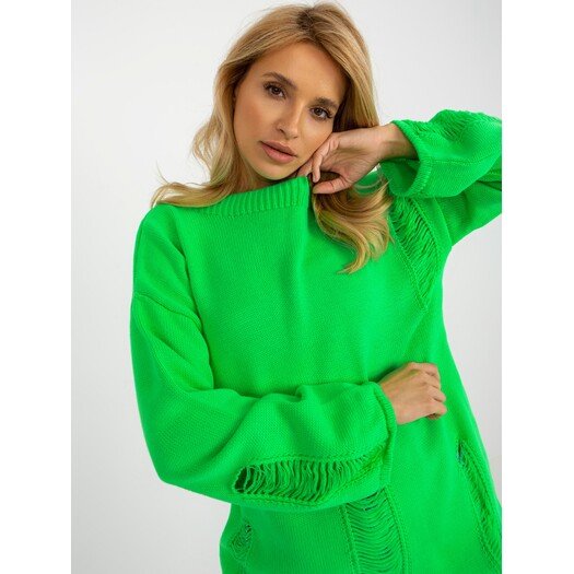 Sweter-BA-SW-8043.03-fluo zielony