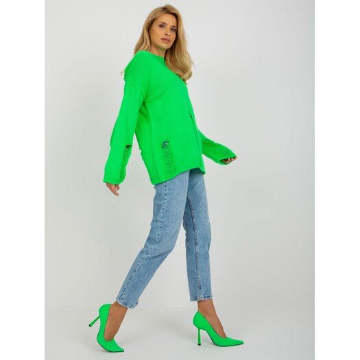 Sweter-BA-SW-8043.03-fluo zielony