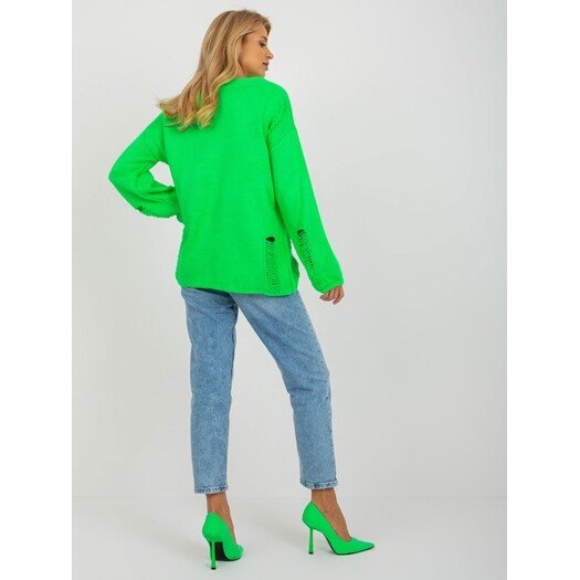 Sweter-BA-SW-8043.03-fluo zielony