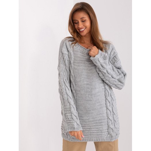 Sweter-BA-SW-8047.92P-szary