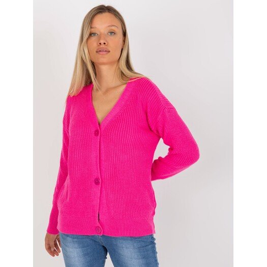 Sweter-LC-SW-0321.06X-fluo różowy