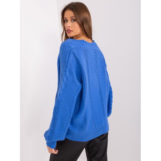 Sweter-LC-SW-0588.30X-ciemny niebieski