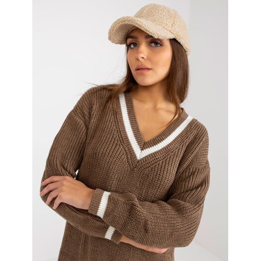 Sweter-LC-SW-8023.55P-brązowy