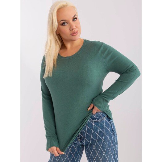 Sweter-PM-SW-PM-3006+1.11-ciemny zielony