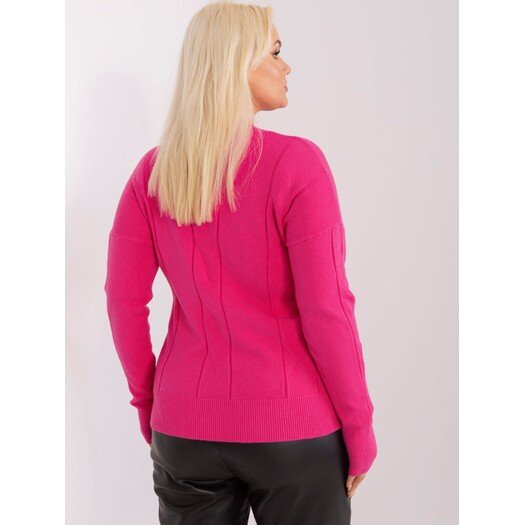 Sweter-PM-SW-PM688.64-ciemny różowy