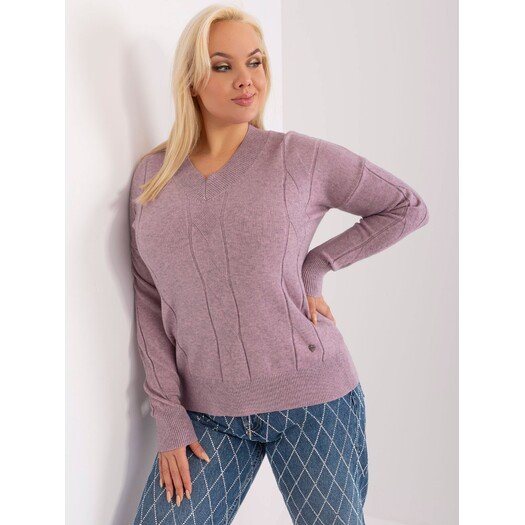 Sweter-PM-SW-PM688.64-fioletowy