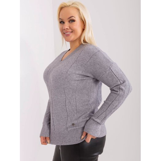 Sweter-PM-SW-PM688.64-szary