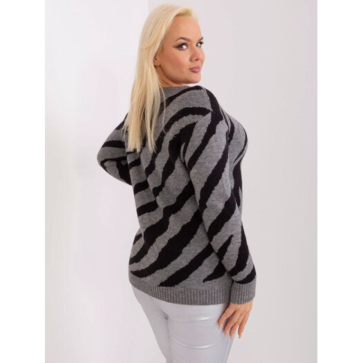 Sweter-PM-SW-PM785.23X-szaro-czarny