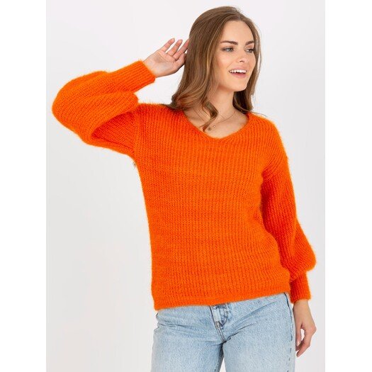 Sweter-TW-SW-BI-9029.84-pomarańczowy