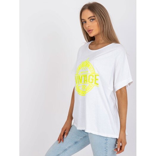 T-shirt-DHJ-TS-6860.26X-biało-żółty