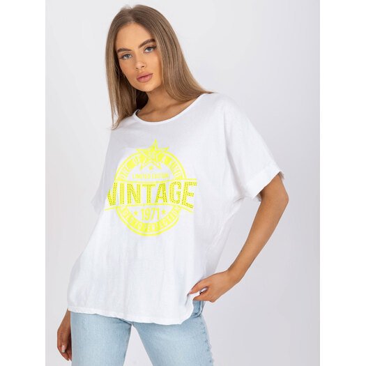 T-shirt-DHJ-TS-6860.26X-biało-żółty