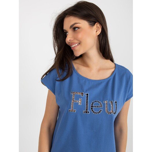 T-shirt-FA-TS-8515.46-ciemny niebieski